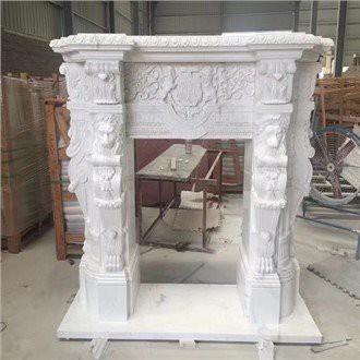 Marble Qhov cub Mantel Sab saum toj